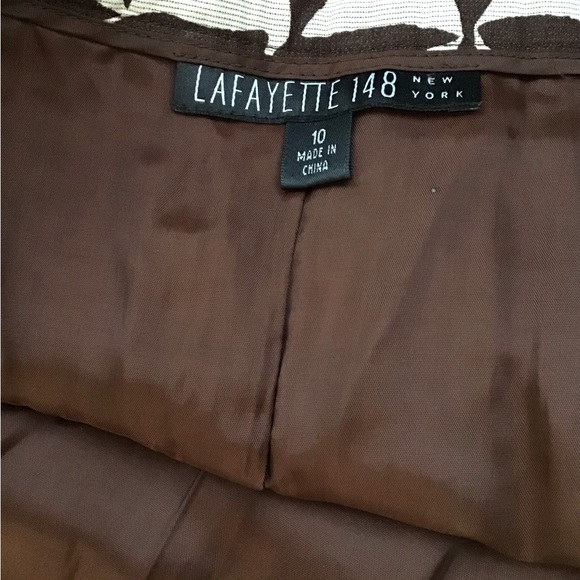 NWT Lafayette 148 New York Silk Blend Skirt - Picture 4 of 9